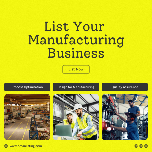 List Your Manufacturing Business